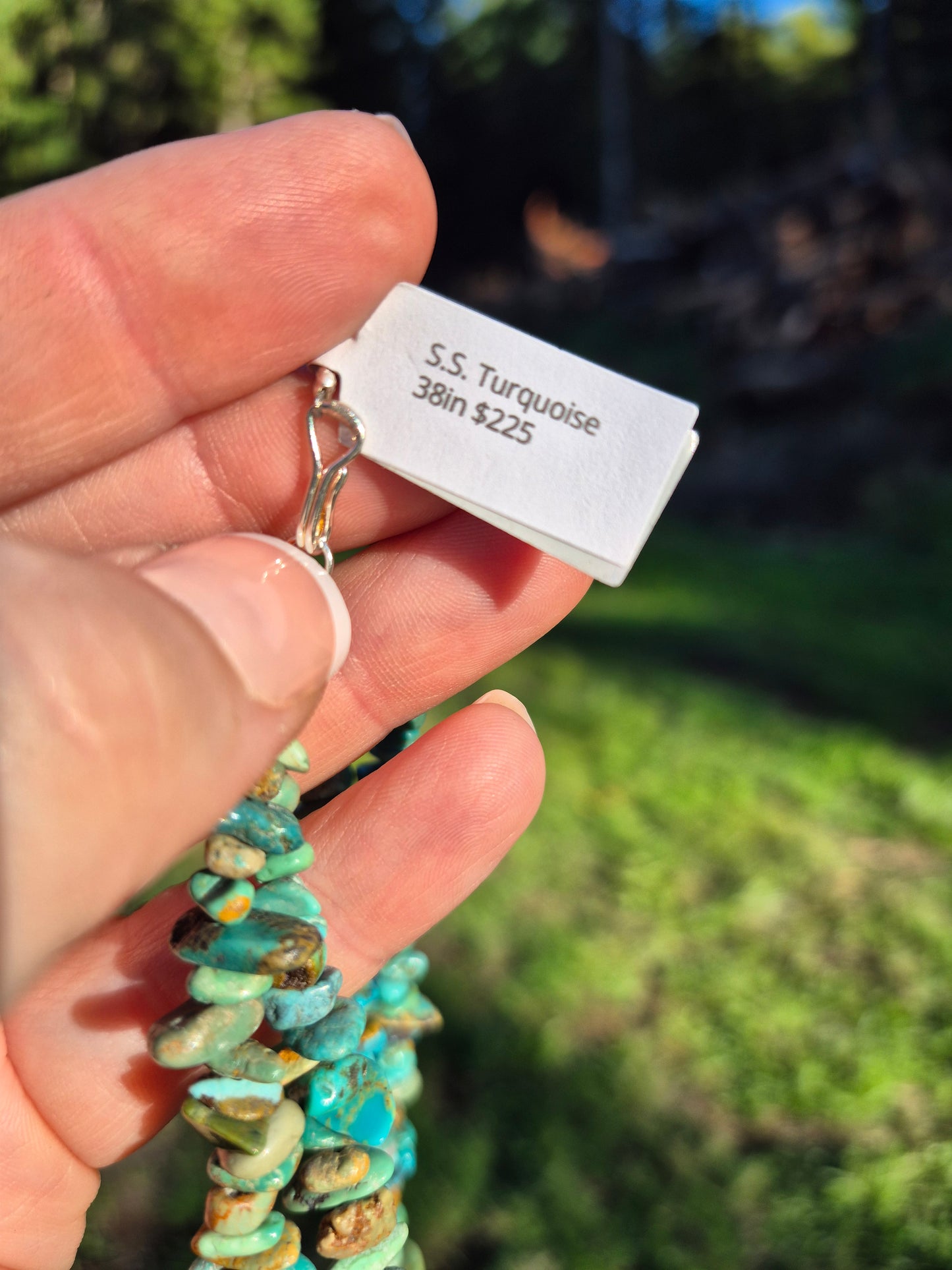 Kingman chip necklace XL 38"