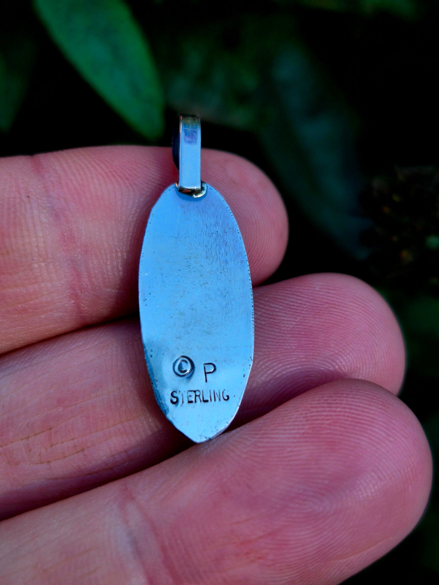 Dainty Opal Shadow Box Pendant