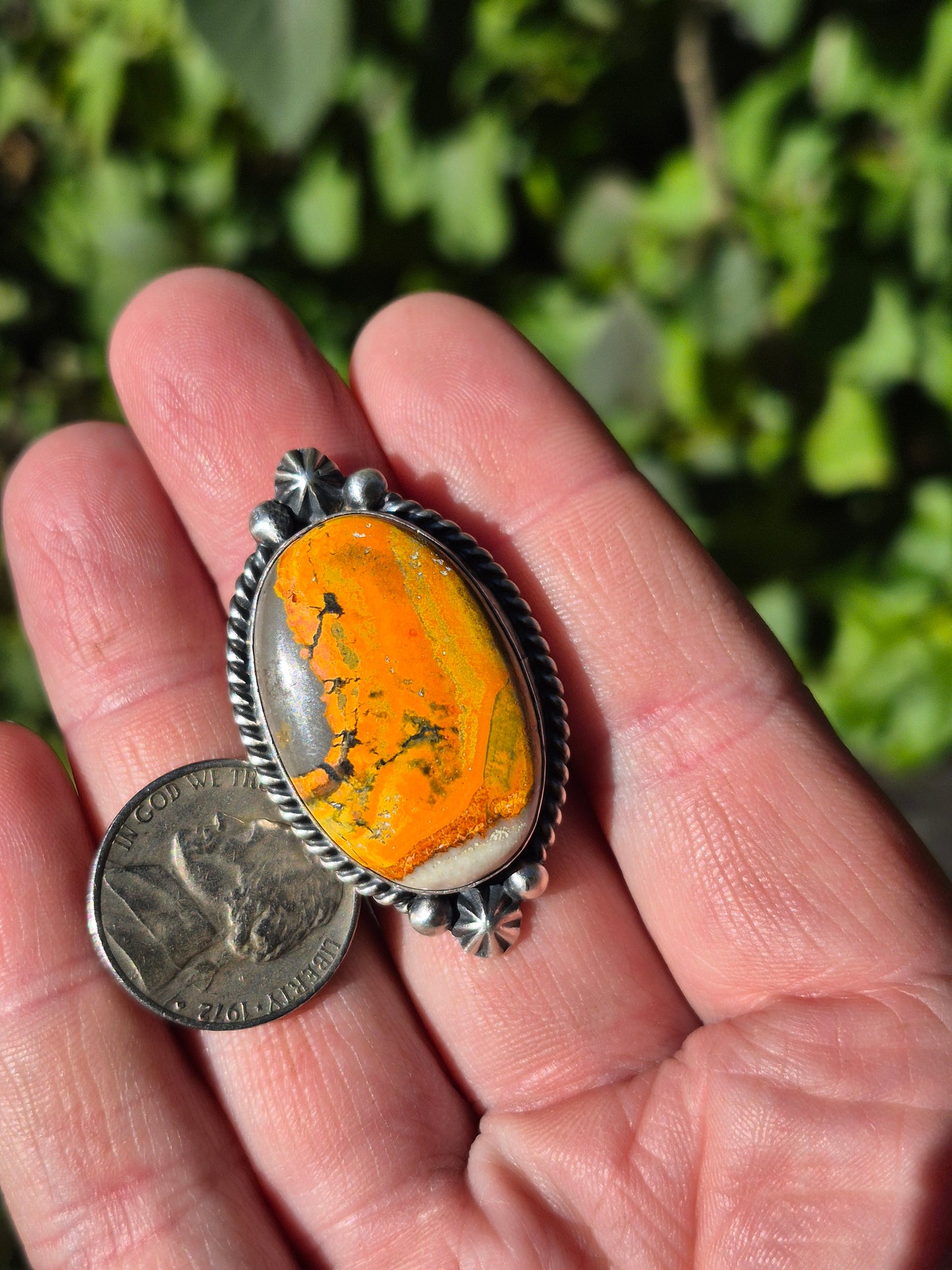 Bumble Bee Jasper Ring O/S