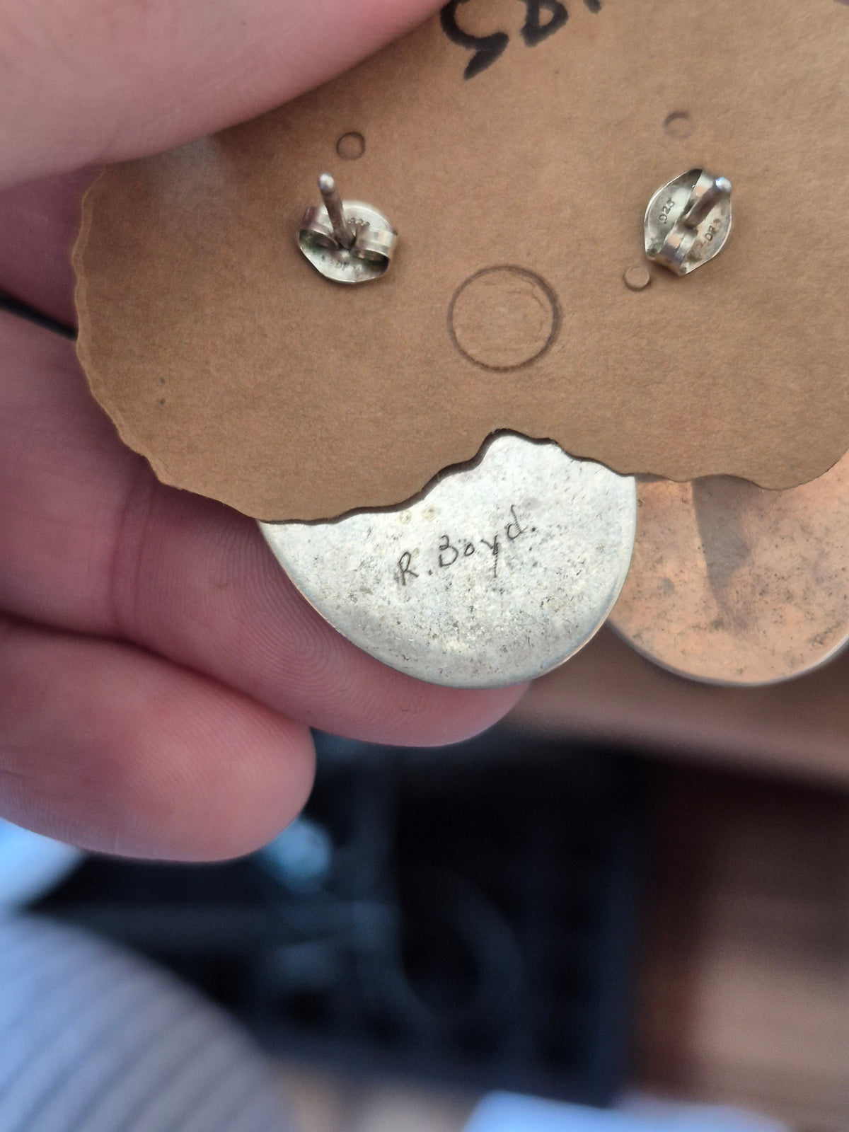 Inlay Hummingbird Earrings #2
