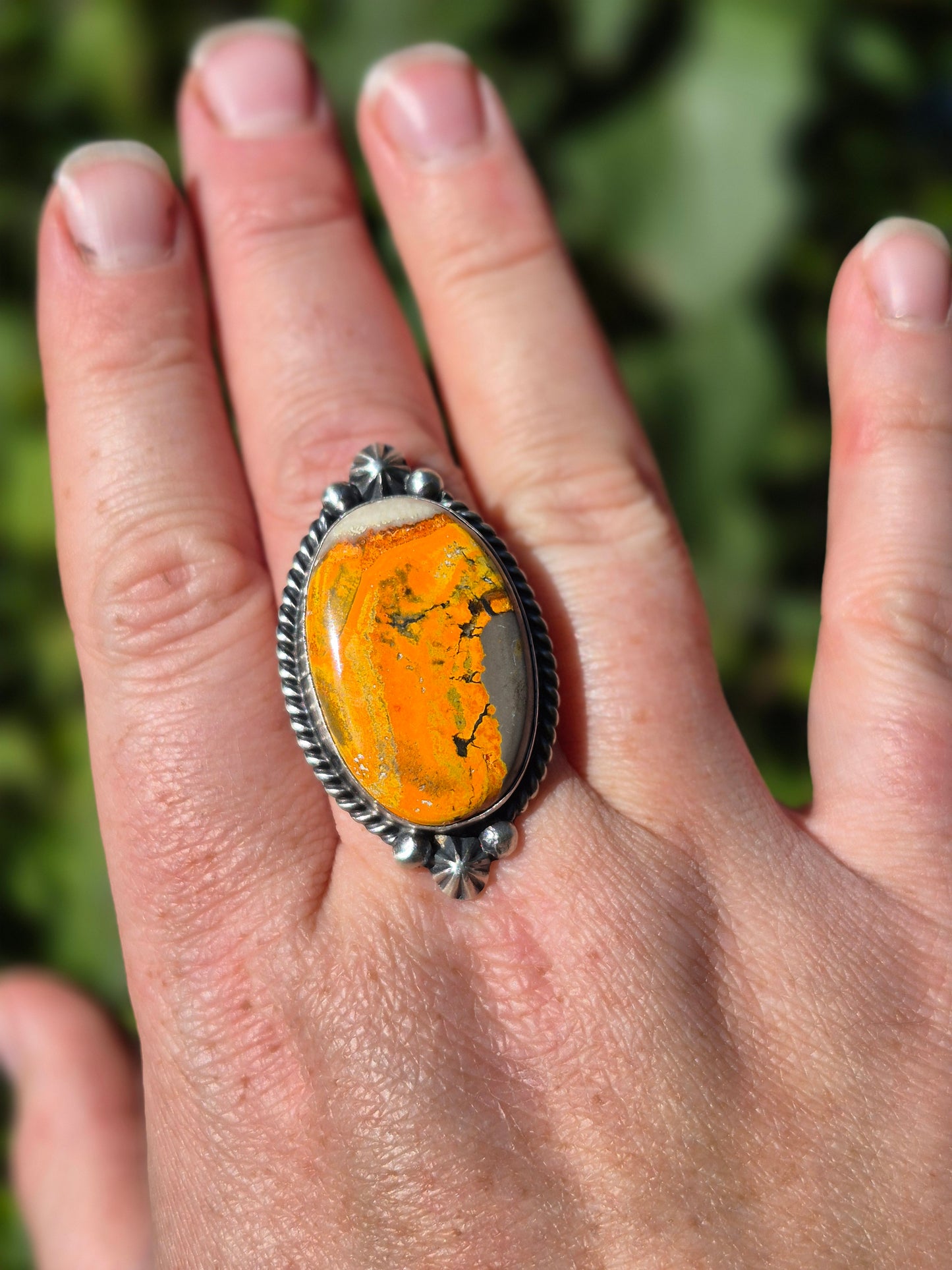Bumble Bee Jasper Ring O/S