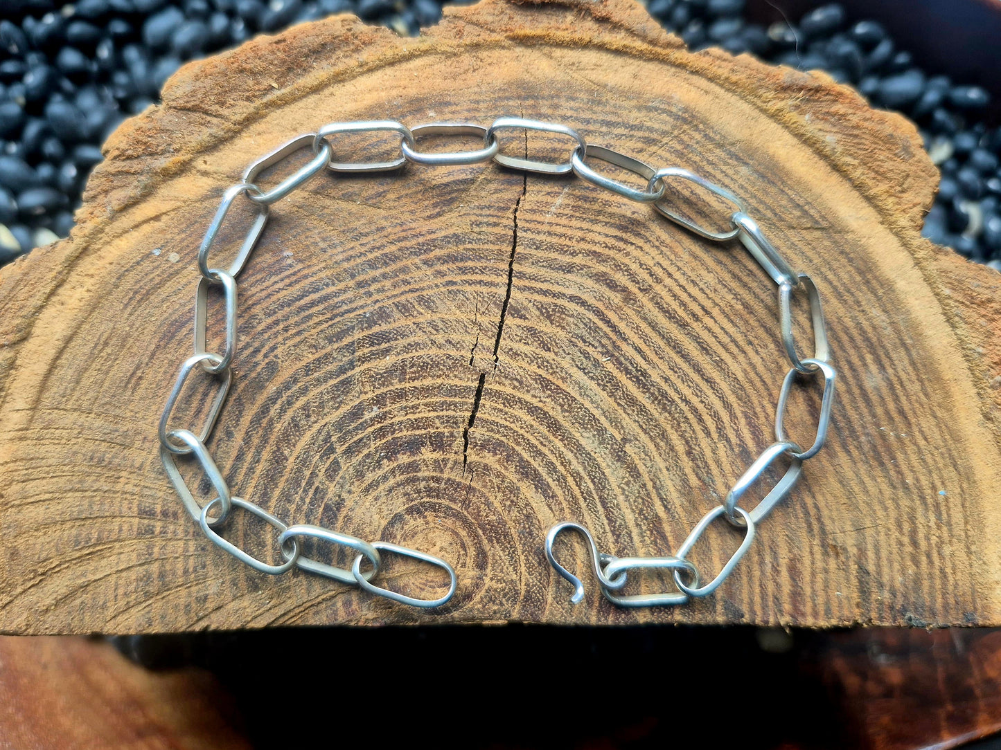 Sterling Paperclip Bracelet OR Necklace - Made to order