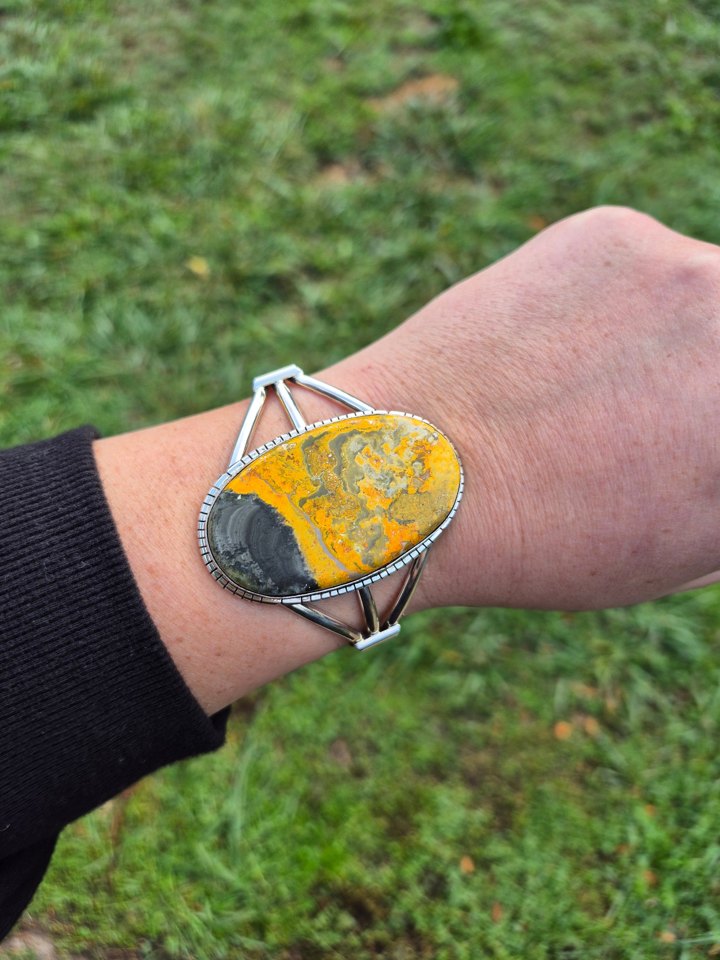 Bumblebee Jasper Cuff
