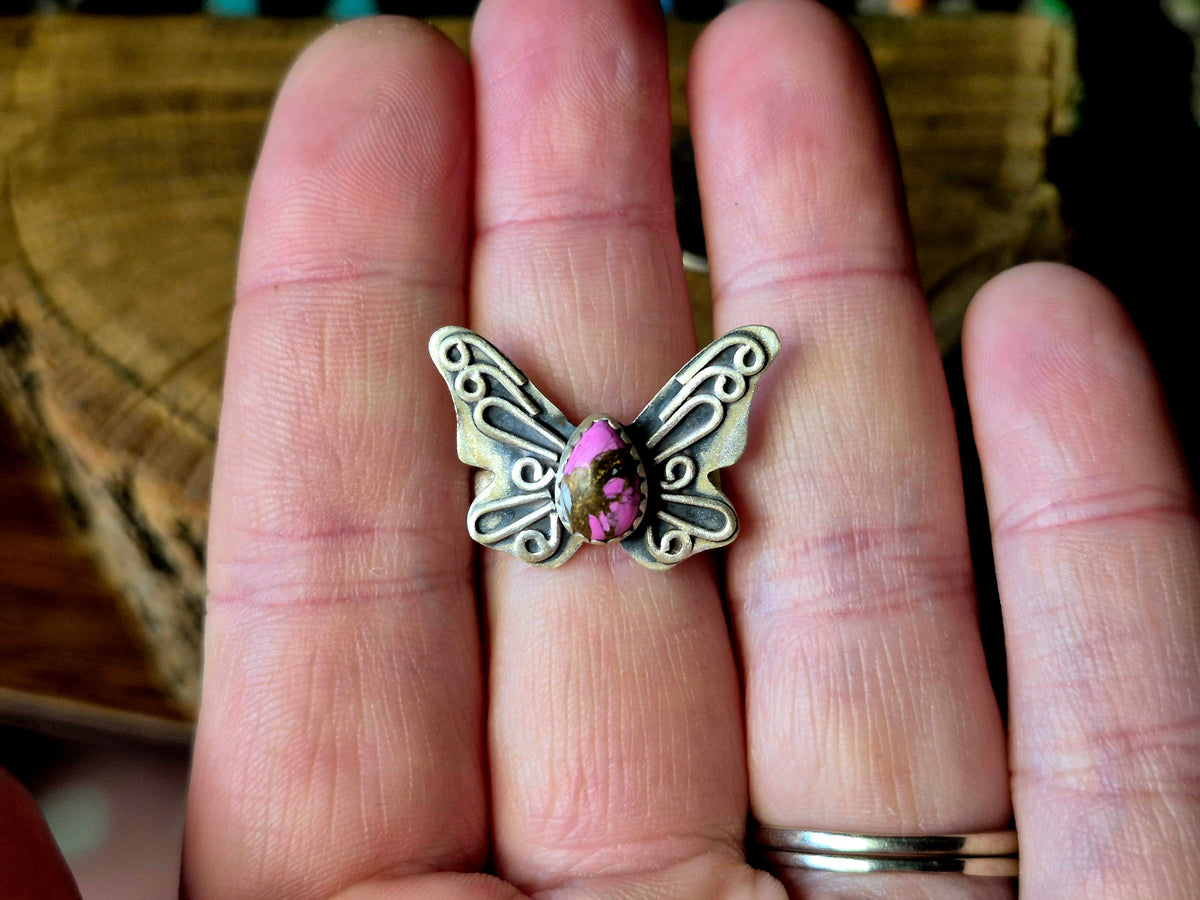 Cotton Candy Butterfly Ring O/S