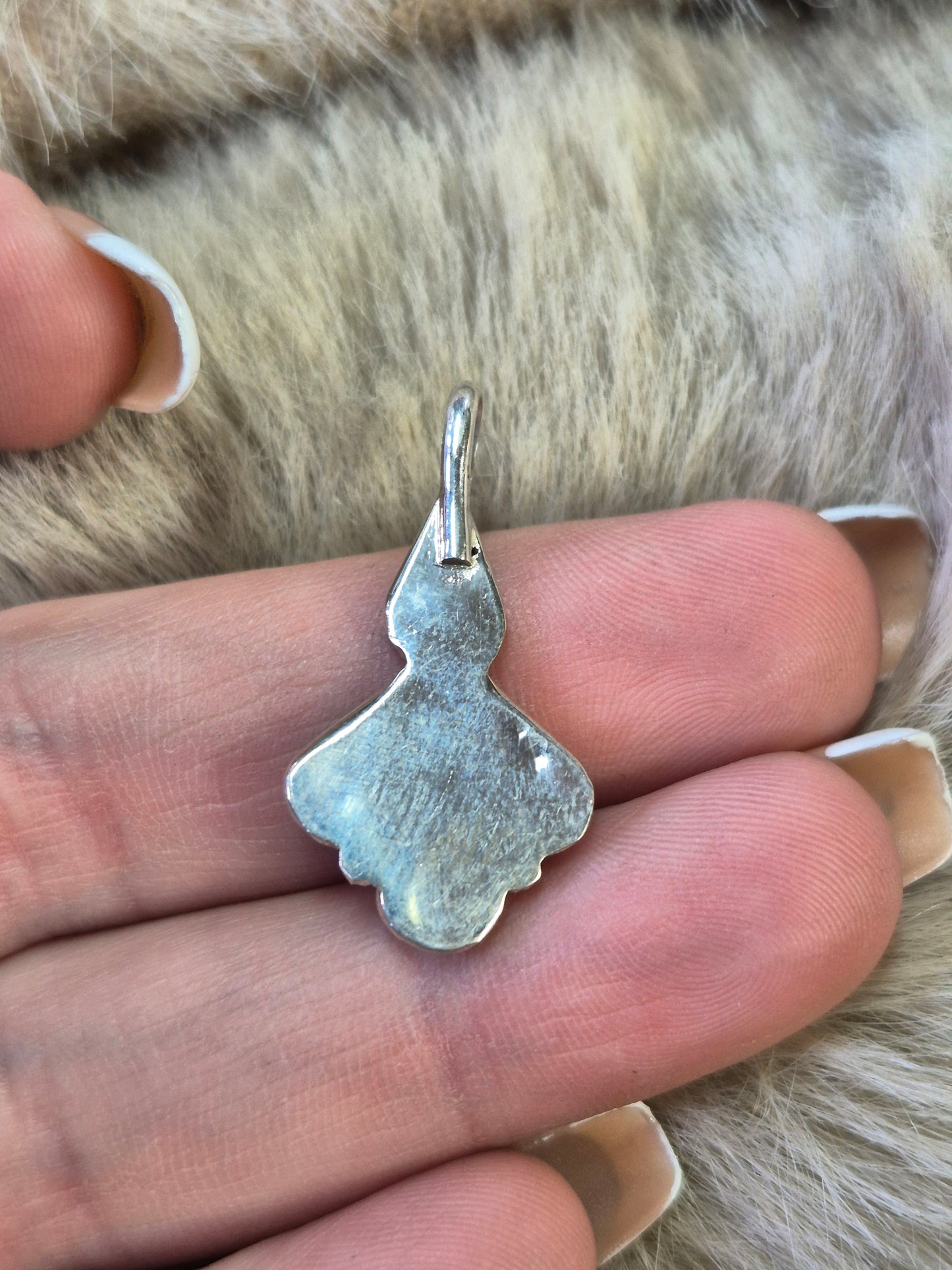 Teal opal pendant