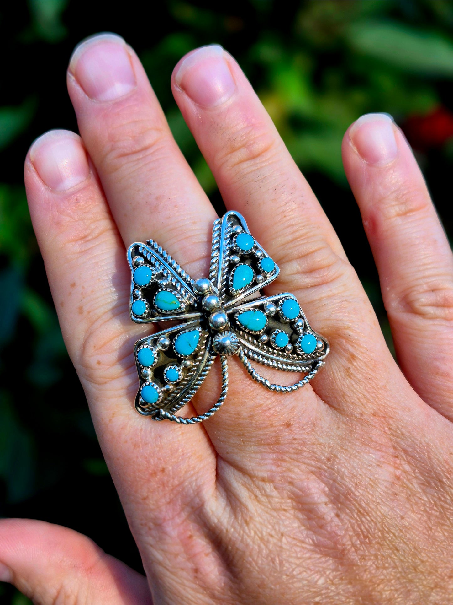 Kingman Butterfly Ring adjustable