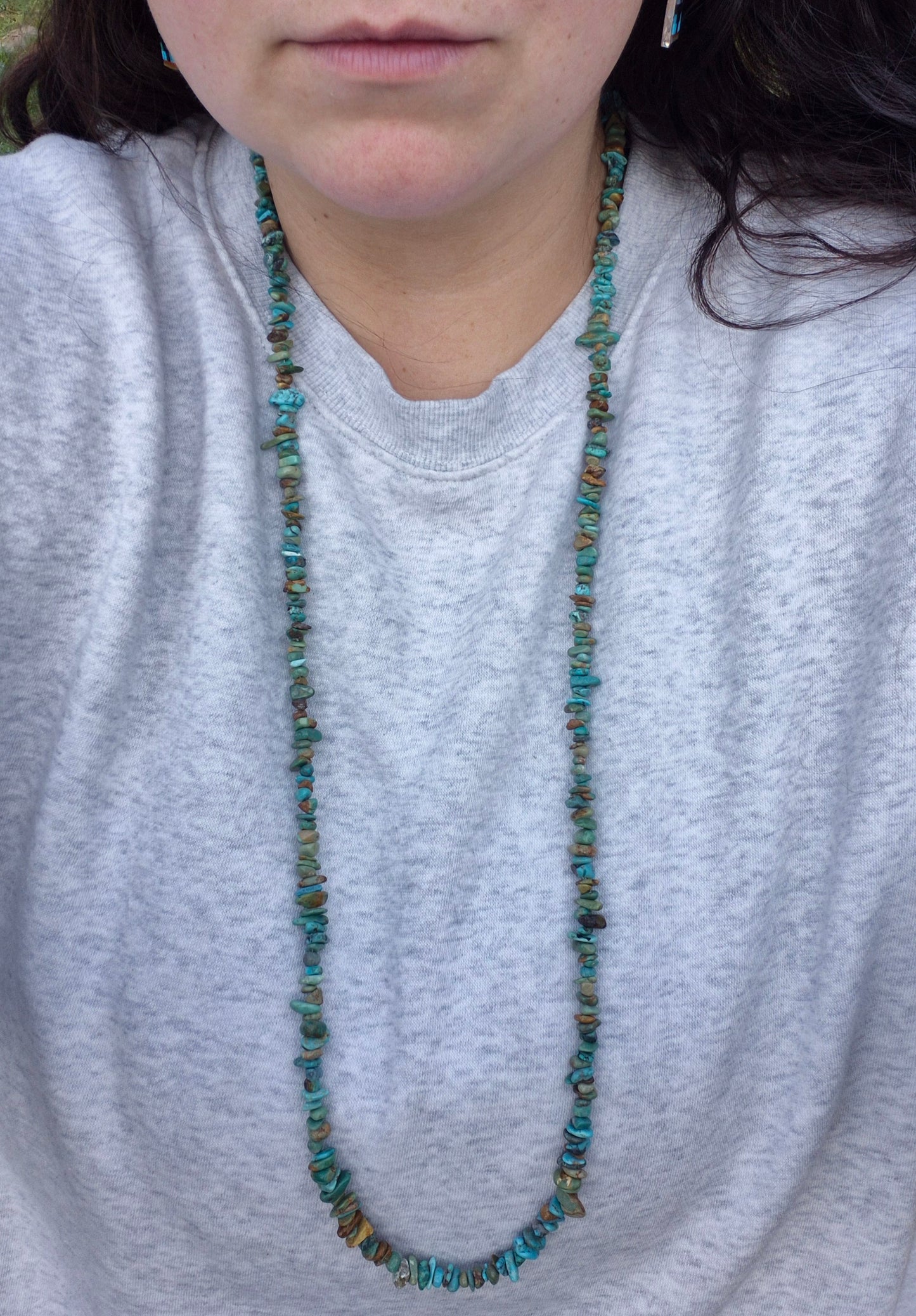 Kingman chip necklace XL 38"