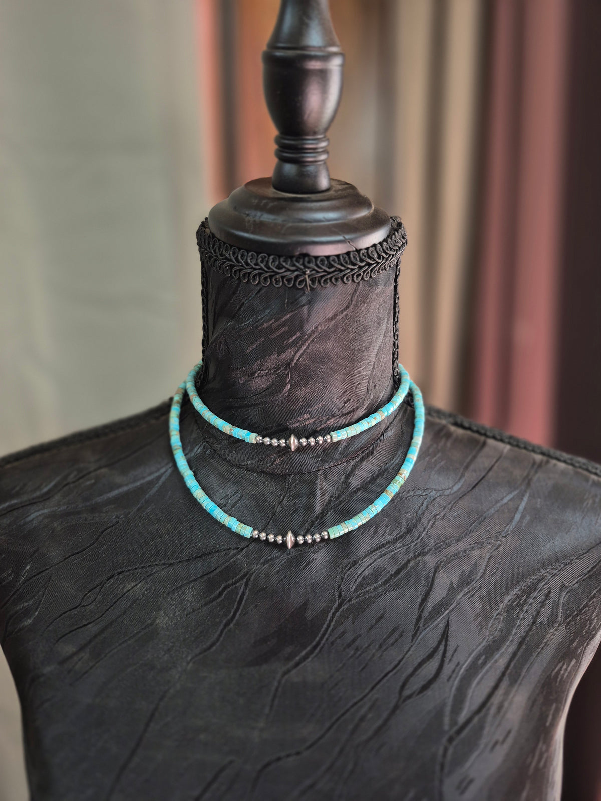 Turquoise & Pearls Stackers