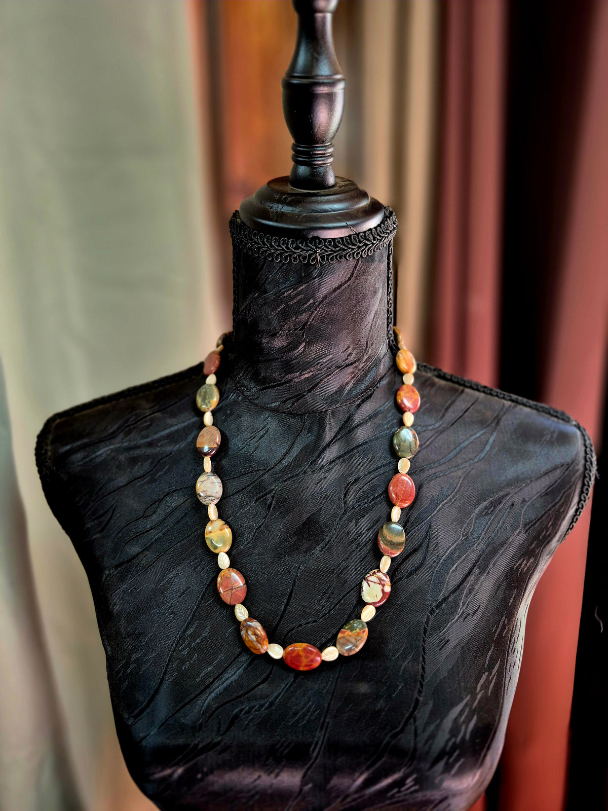 Jasper & MOP necklace