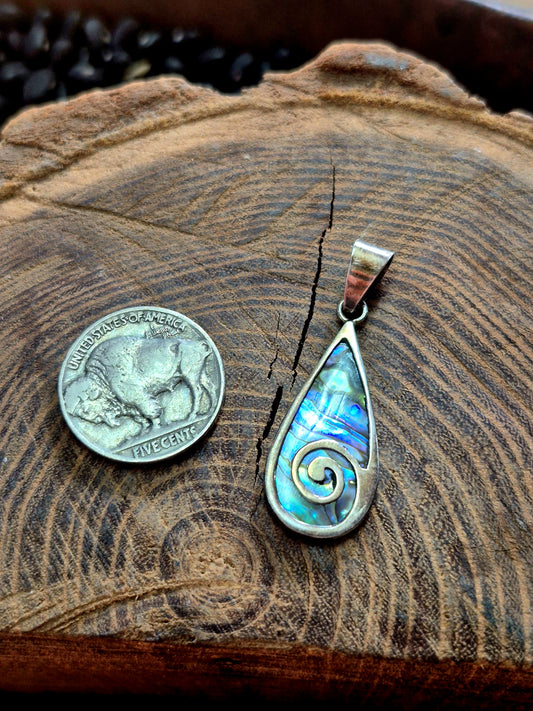 Reversible Abalone Pendant