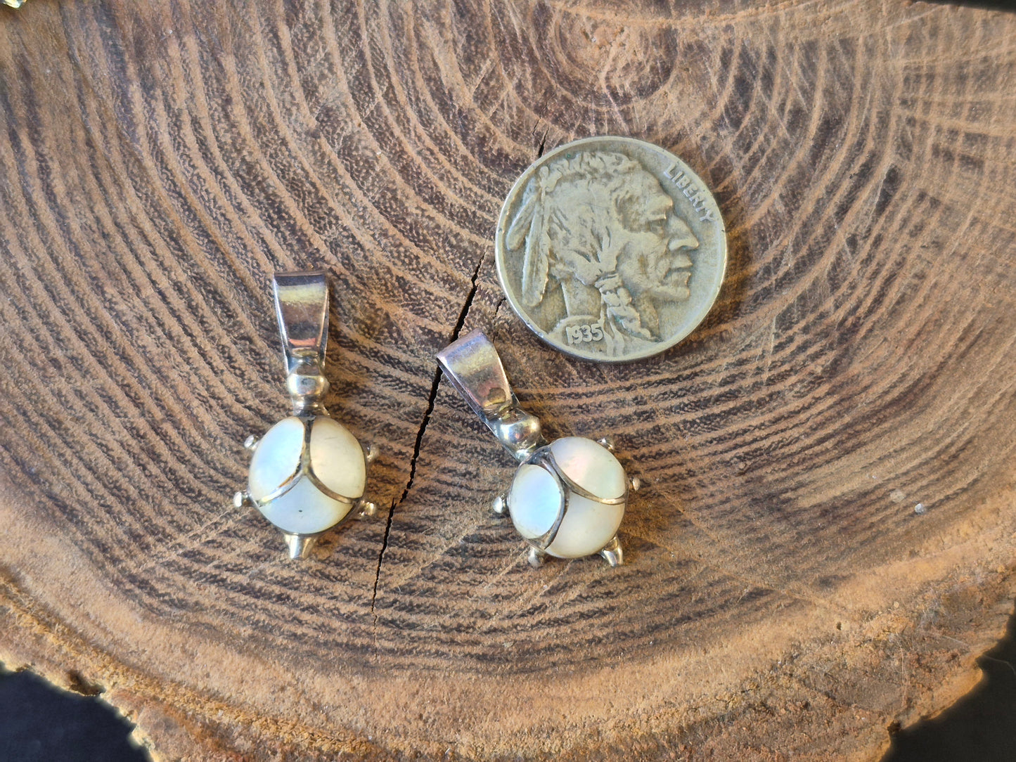 Mother of Pearl Turtle Pendants