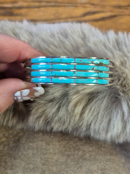 Kingman Inlay Cuff 6.5"