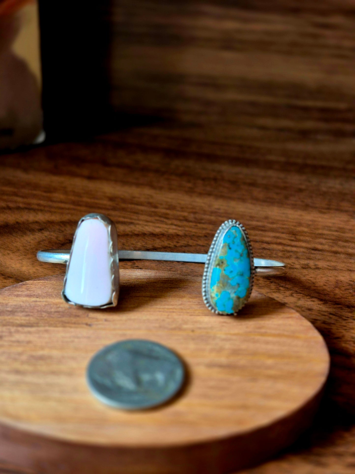 Campitos & Pink Conch Bypass Cuff