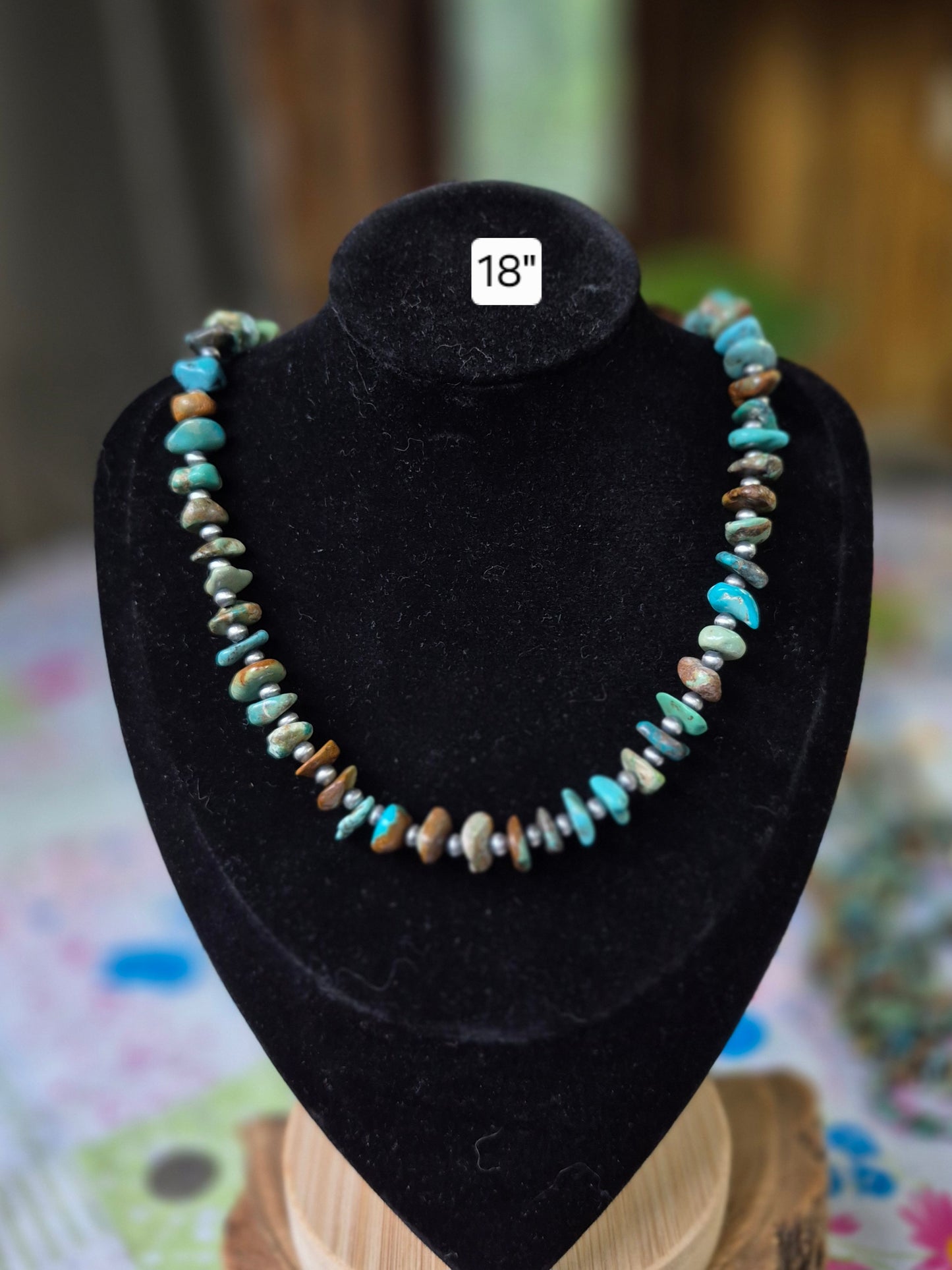 4mm Pearls & Turquoise Necklace