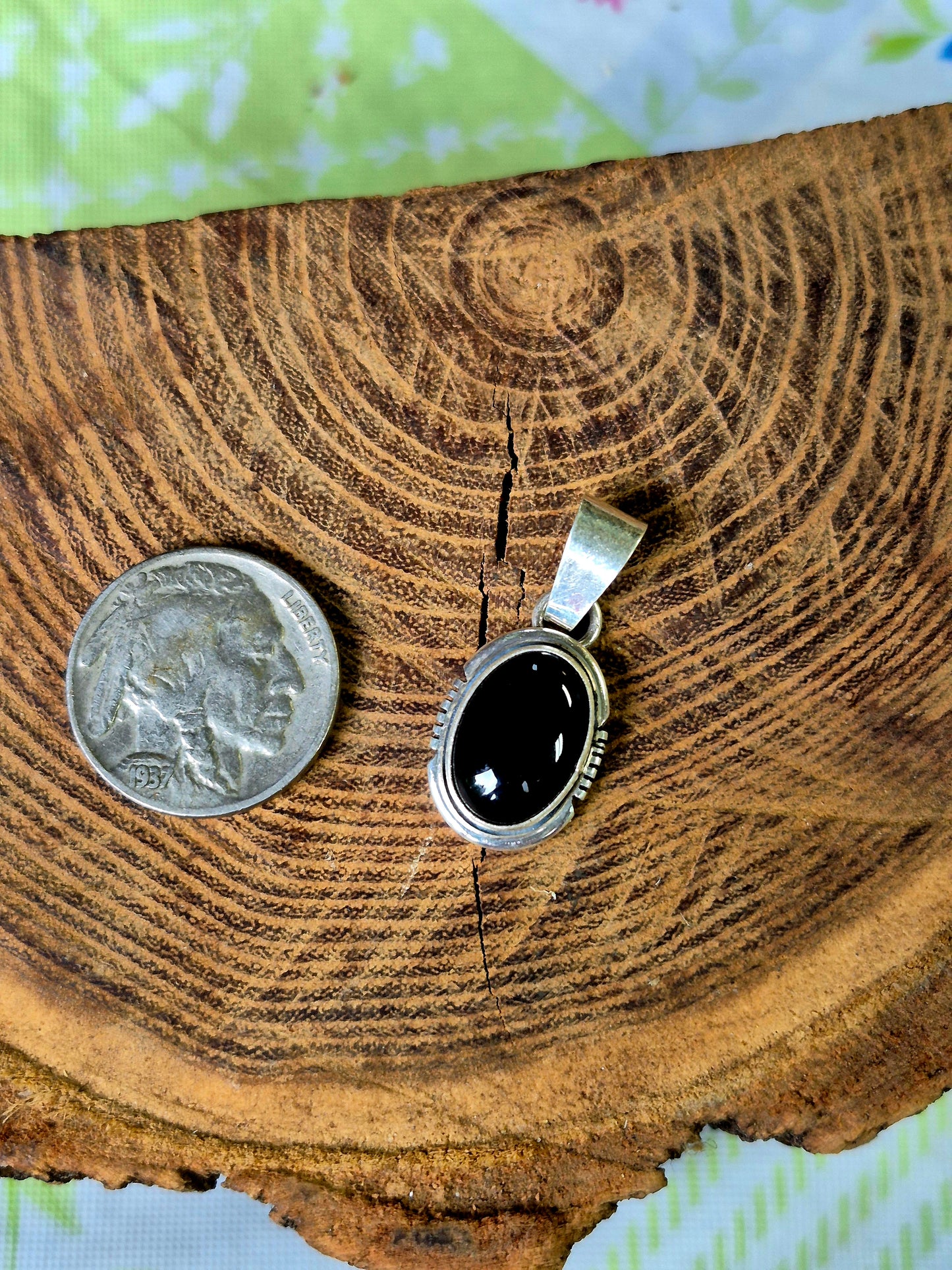 Black Onyx Dainty Pendant