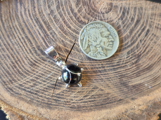 Black Onyx Inaly Turtle pendant