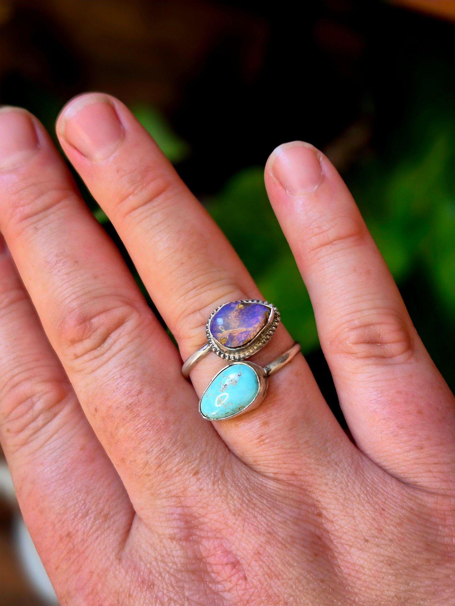 Carico Lake & Opal Bypass Ring