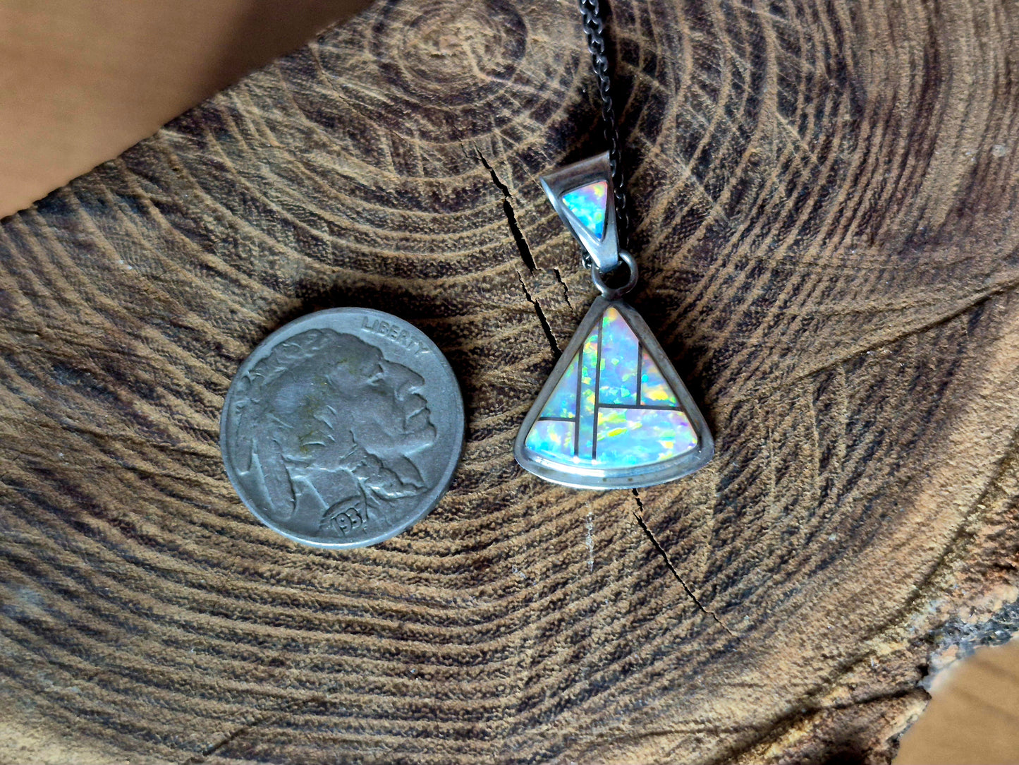 Inlay Opal Pendant