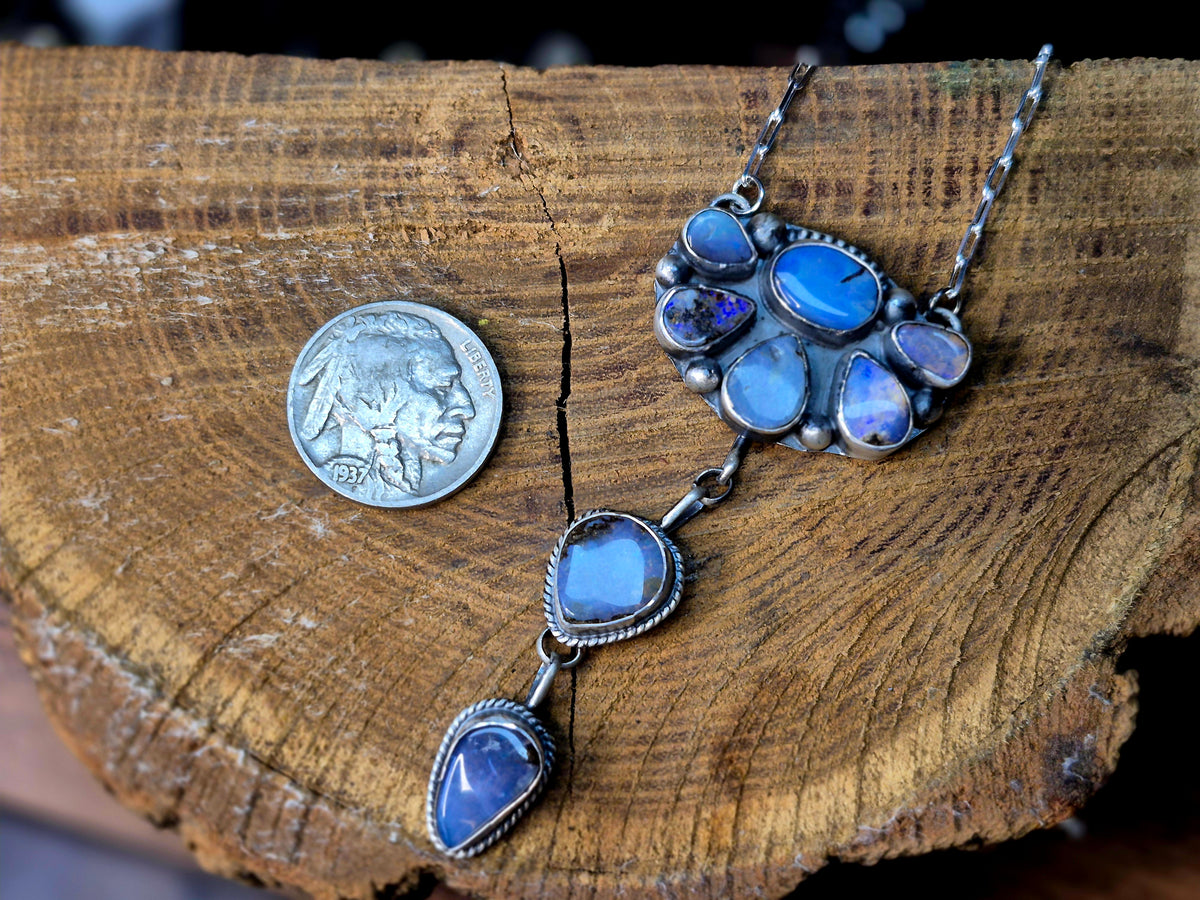 Opal Cluster Lariat