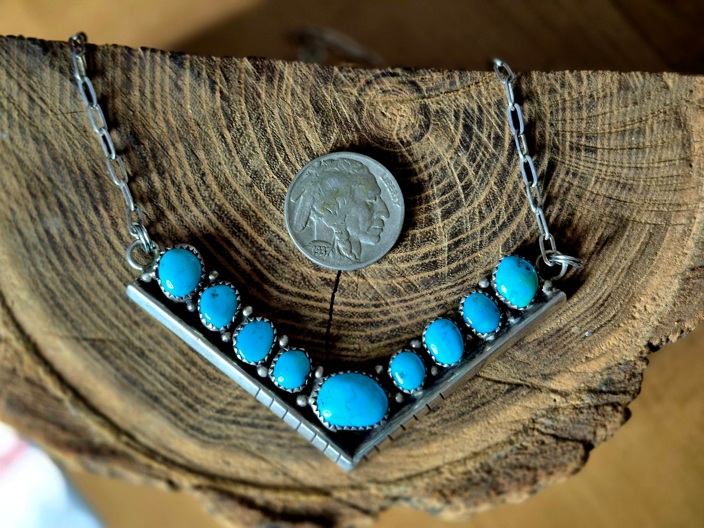 Turquoise Bar Necklace