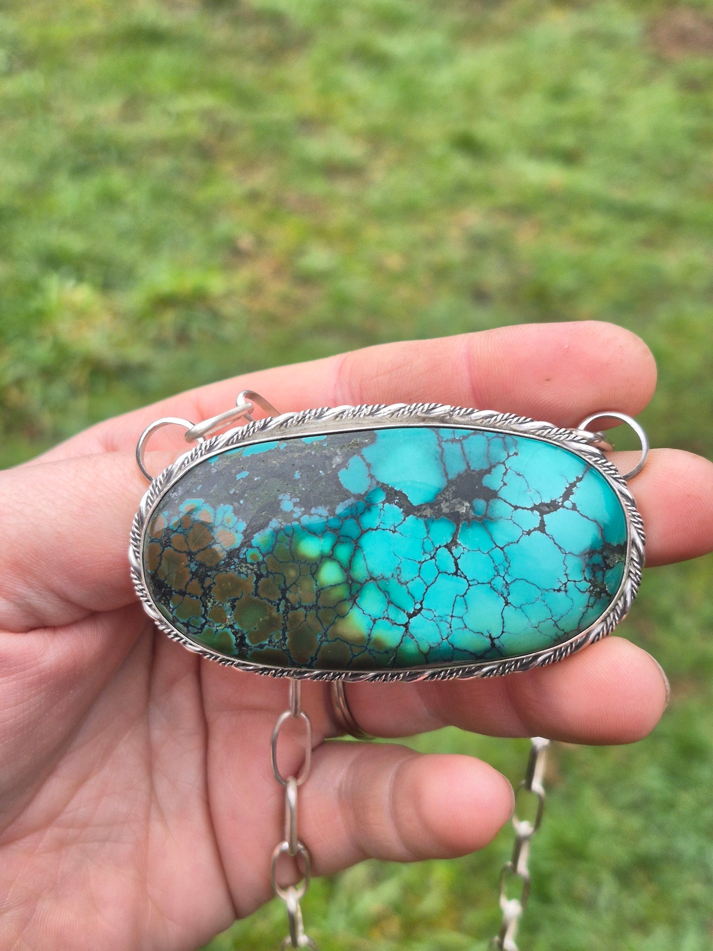 XL Hubei Turquoise Statement Necklace