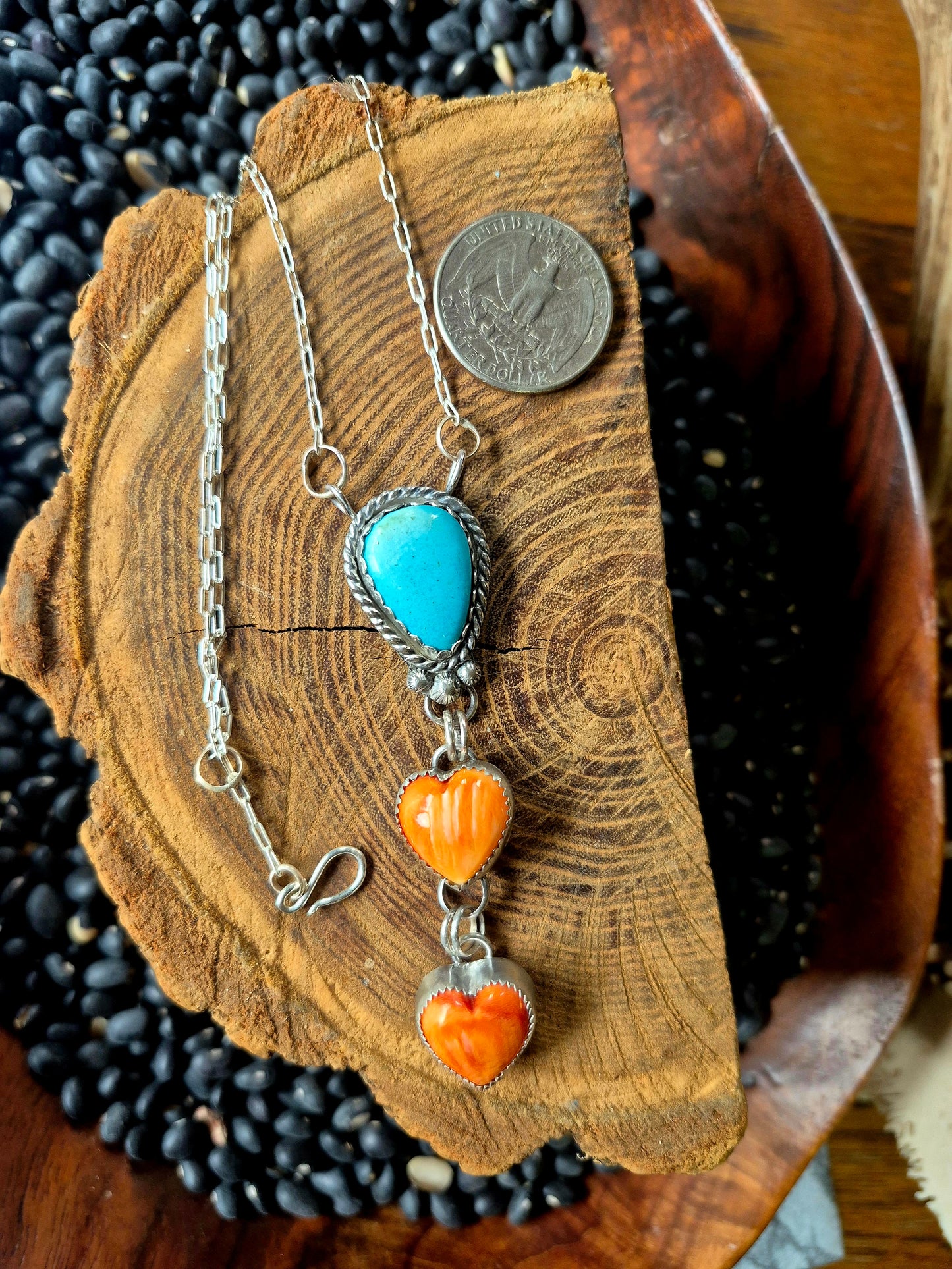 Kingman & spiny necklace