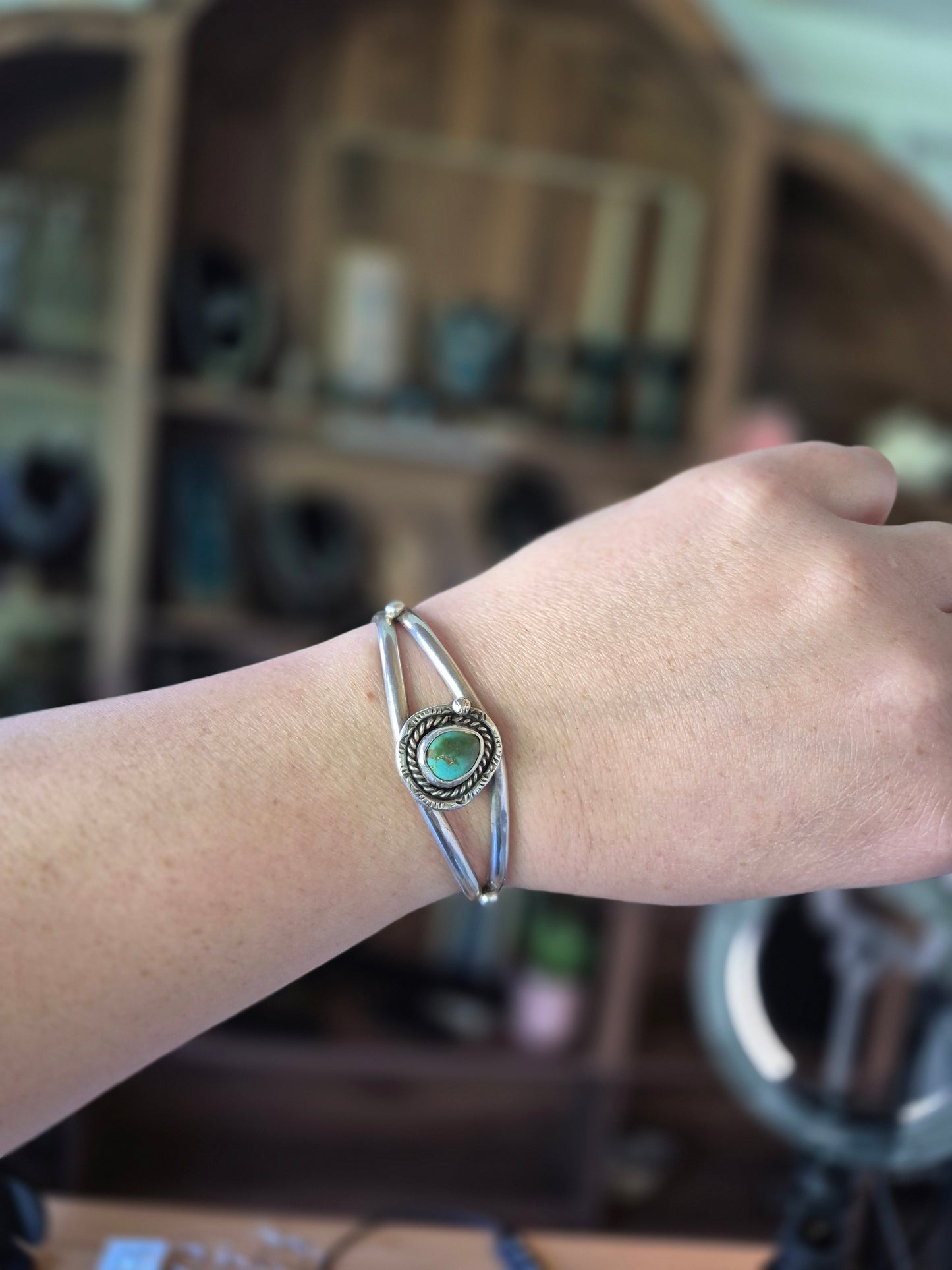 Green turquoise Cuff
