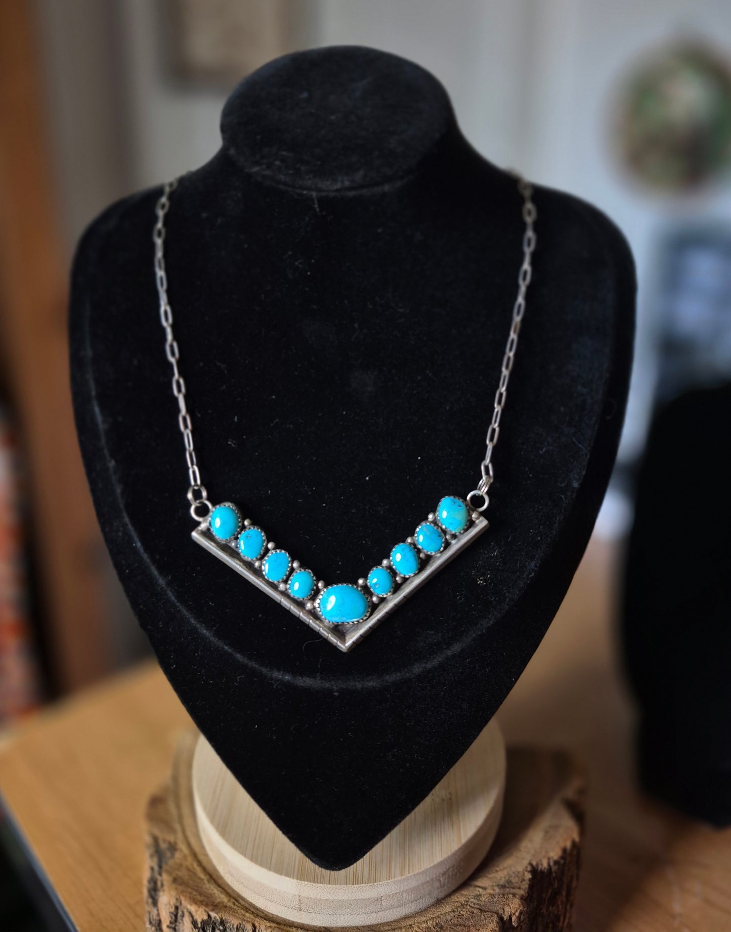 Turquoise Bar Necklace