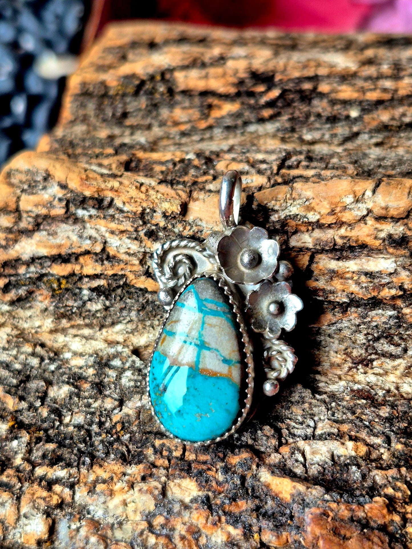 Fox Turquoise Pendant