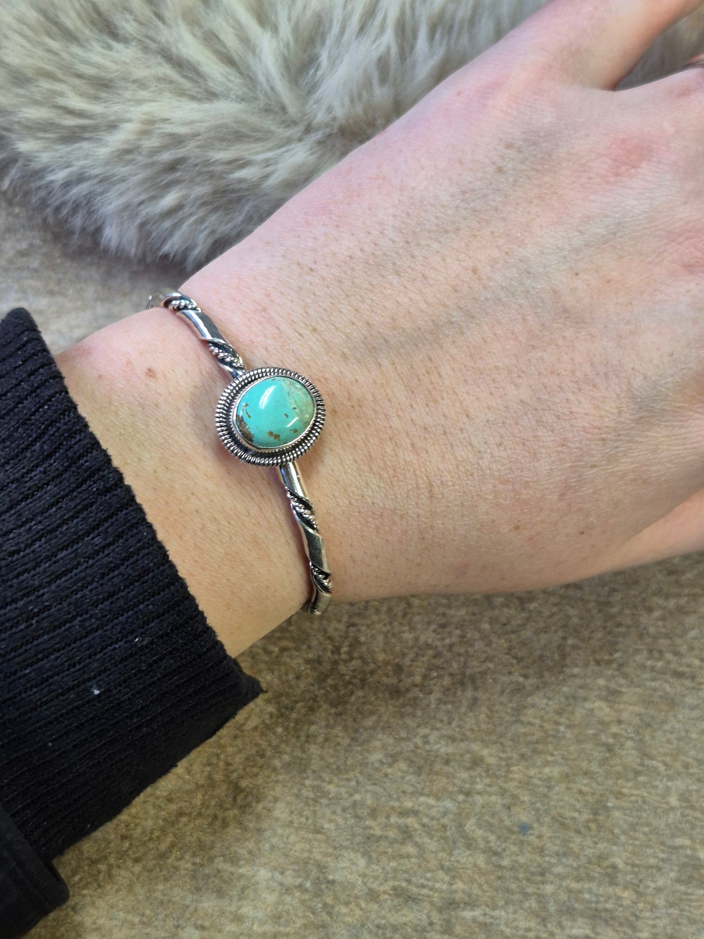 Turquoise Twisted cuff