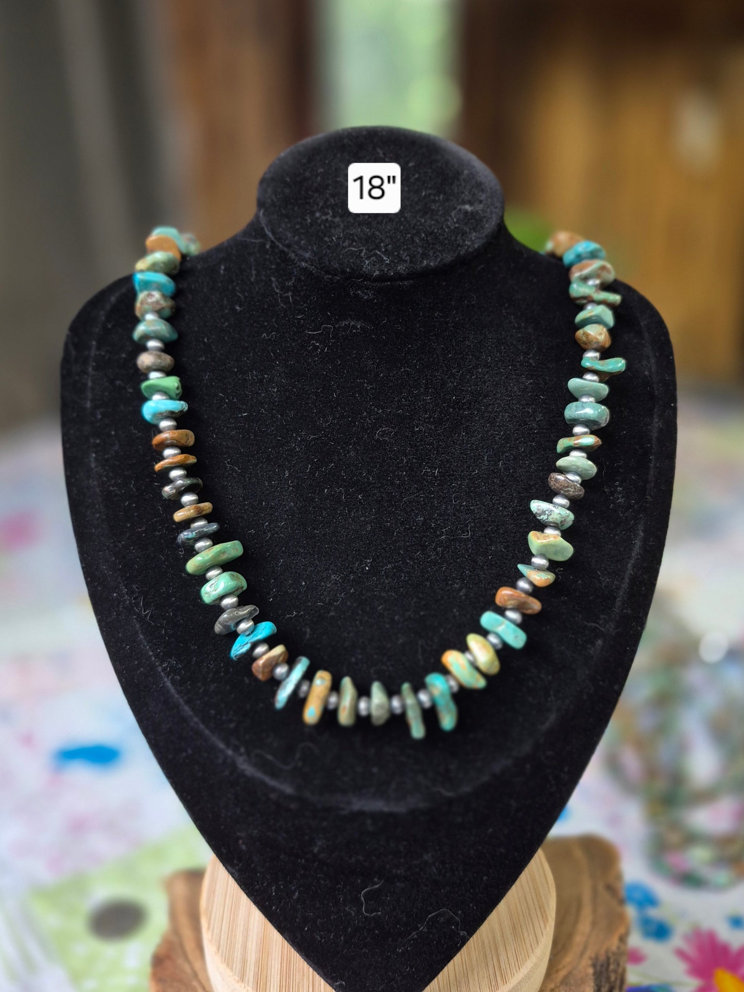 4mm Pearls & Turquoise Necklace