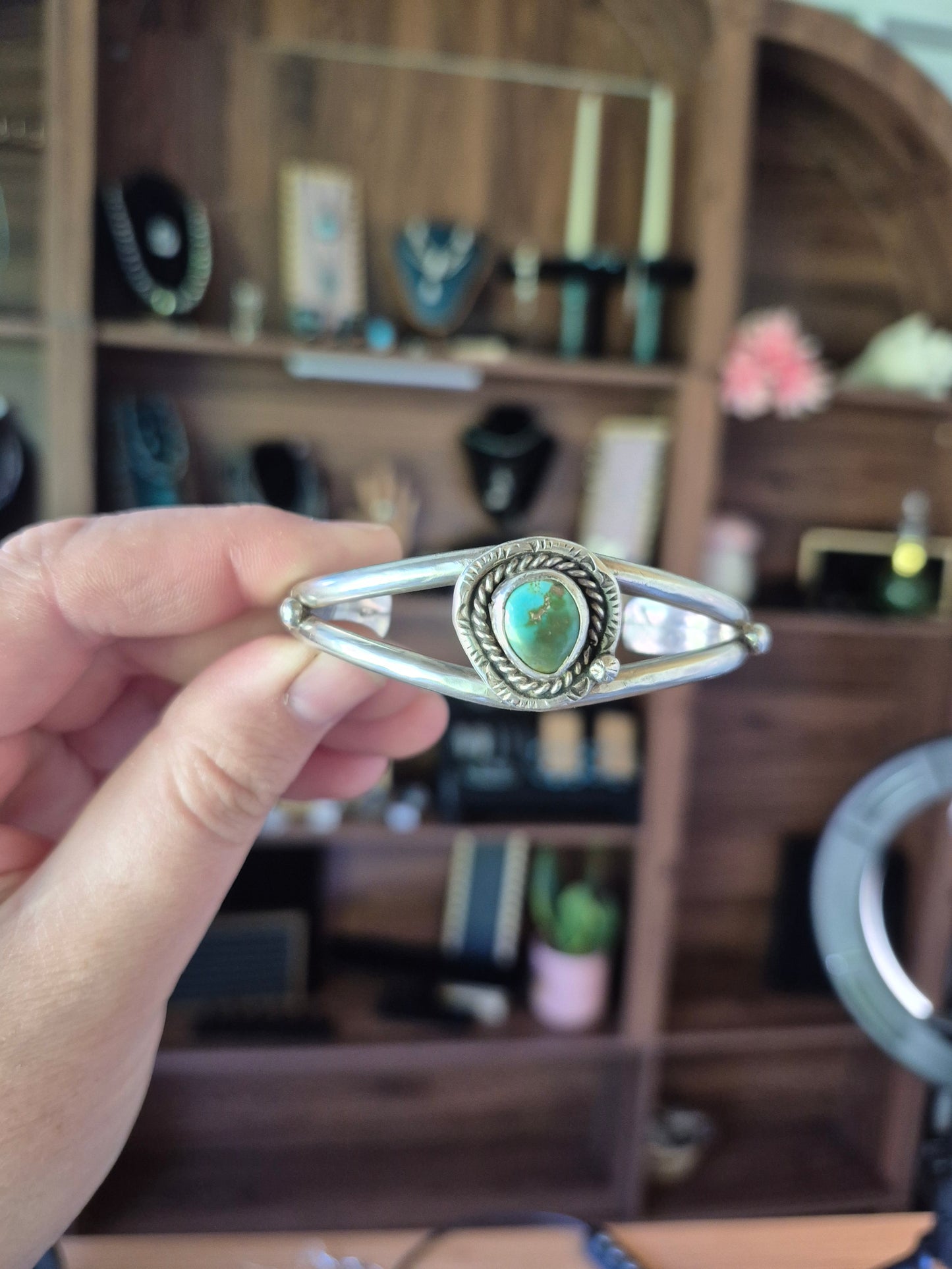 Green turquoise Cuff