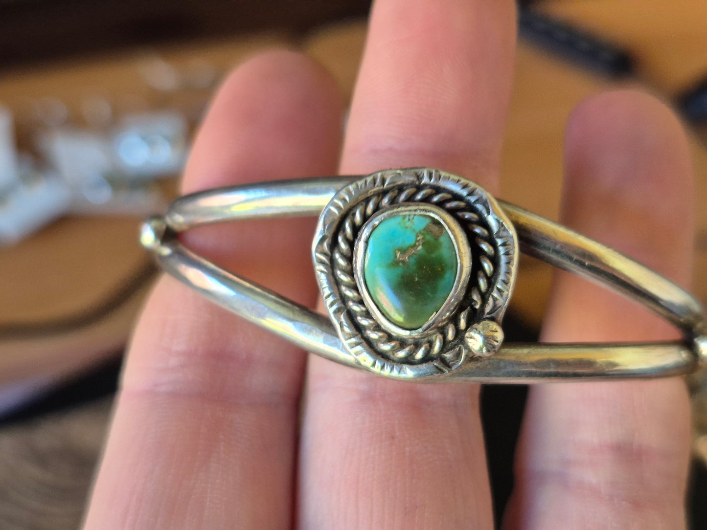 Green turquoise Cuff