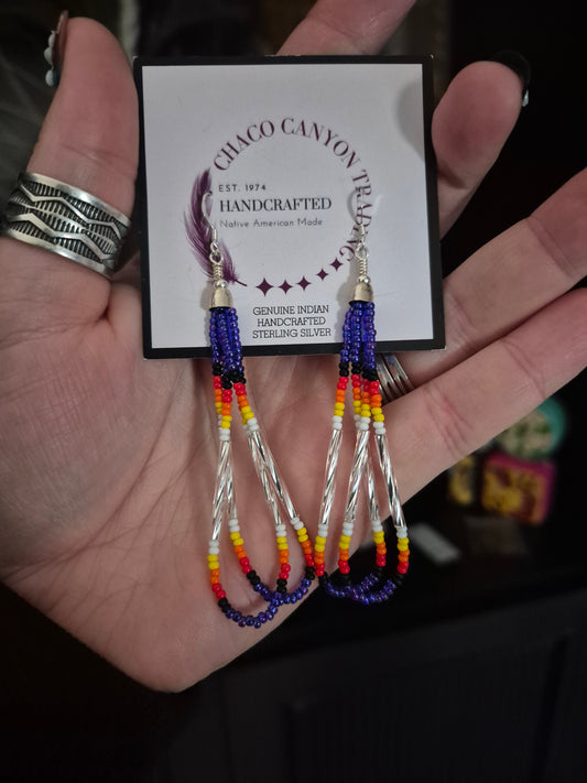 3.5" Beaded Navajo Dangles