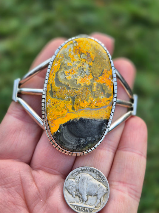 Bumblebee Jasper Cuff