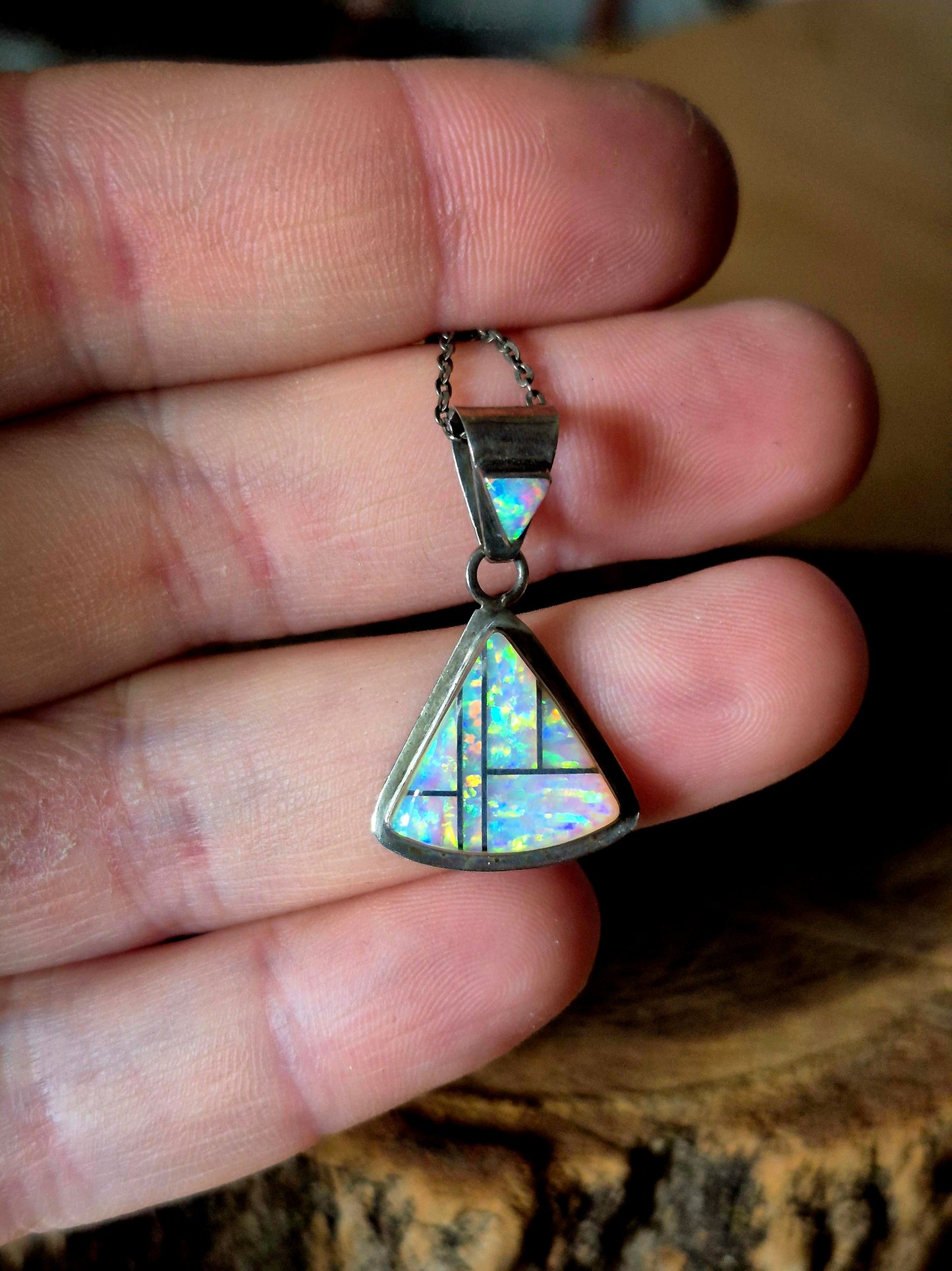 Inlay Opal Pendant