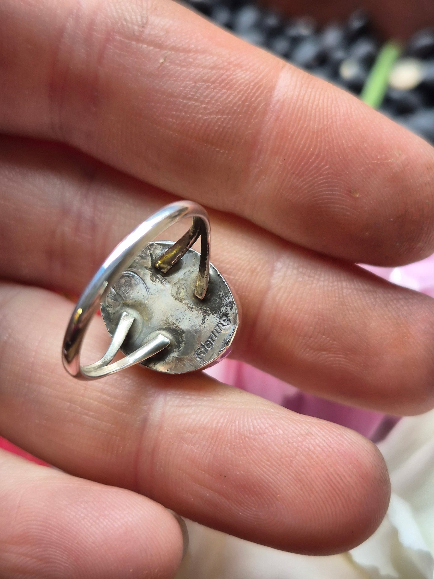 Fox Turquoise Ring sz 7