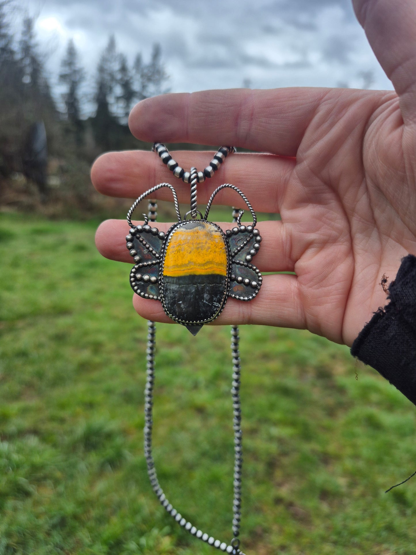 Bumblebee Jasper pendant