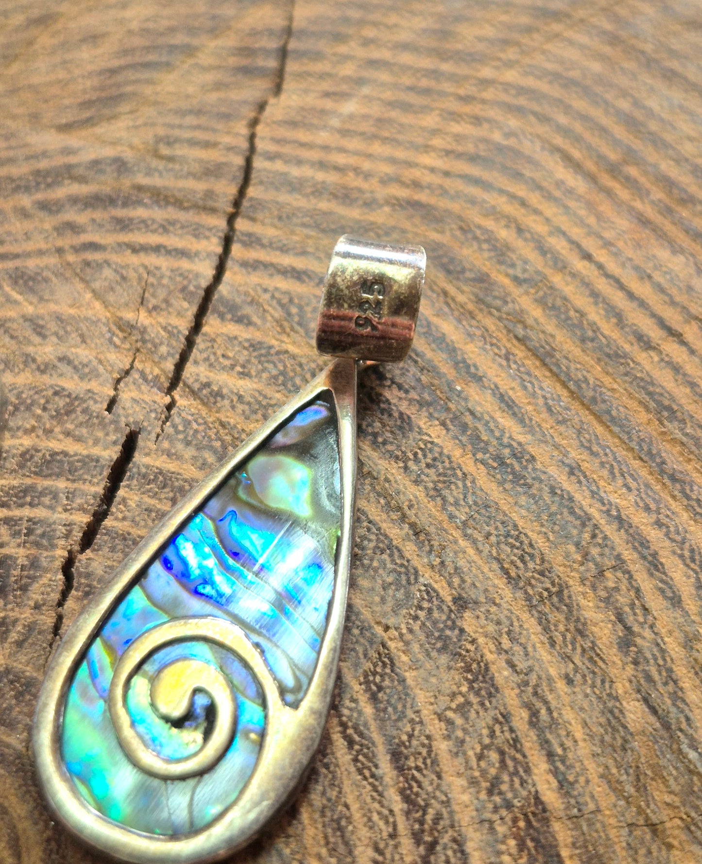 Reversible Abalone Pendant