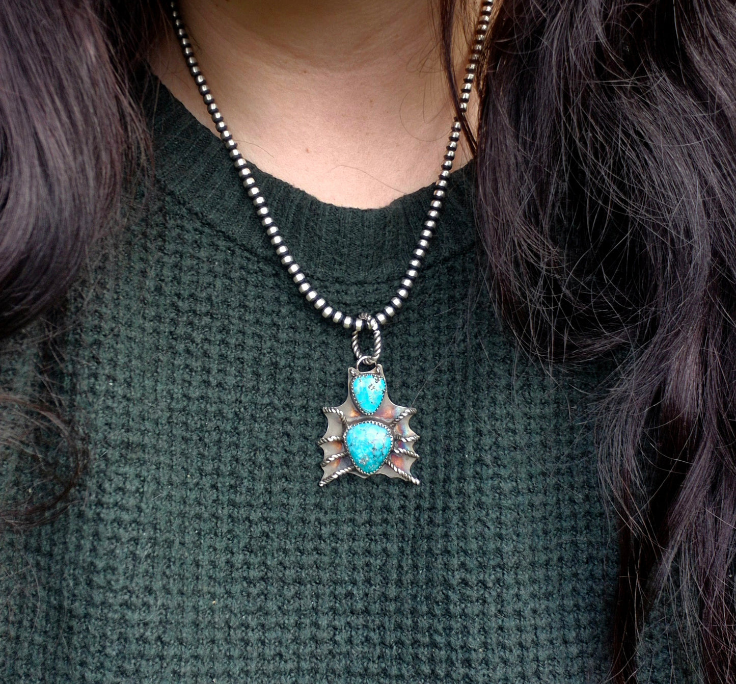 Pilot Mountain Spider Pendant