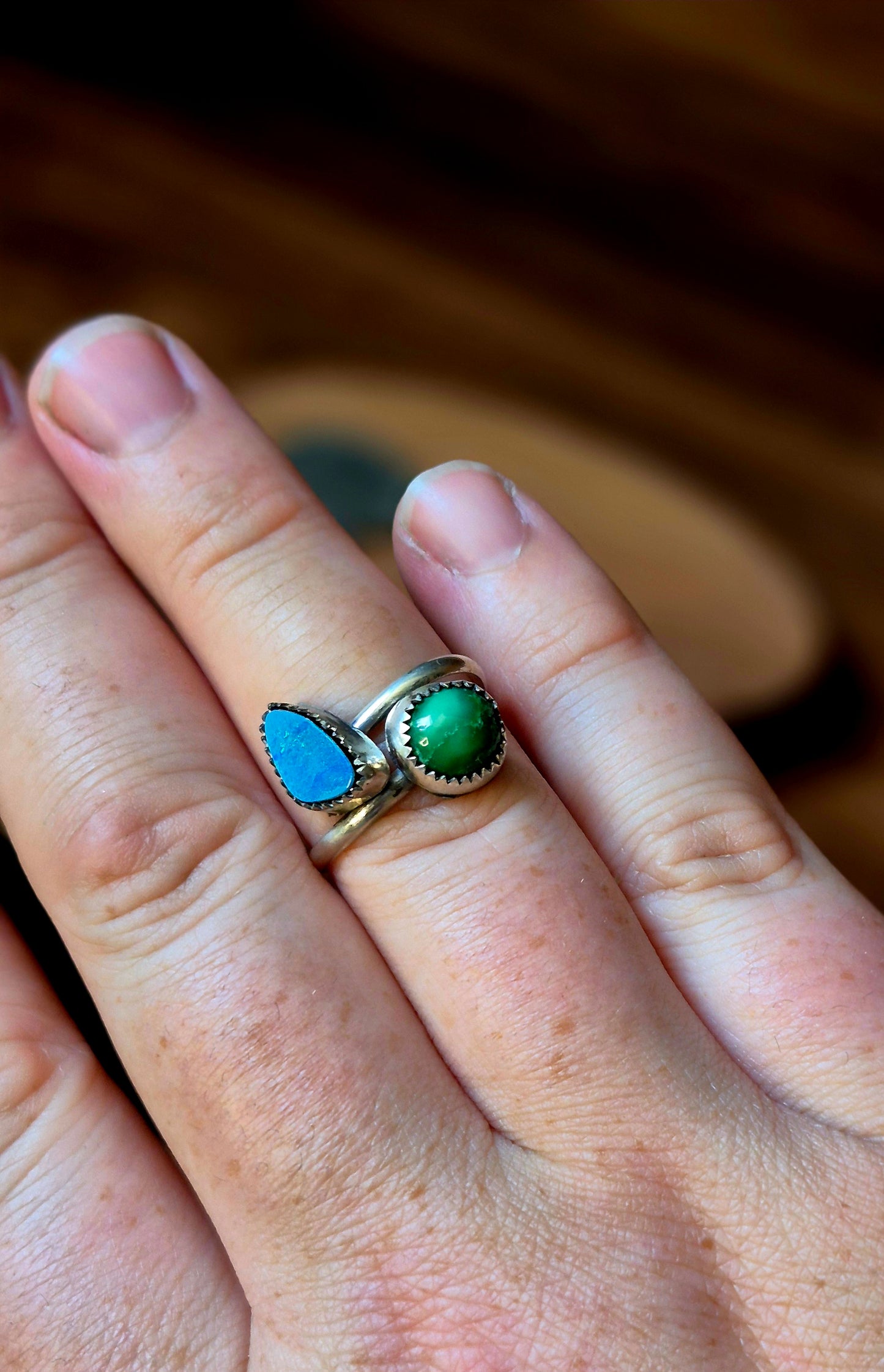 Opal & Sonoran Bypass Ring