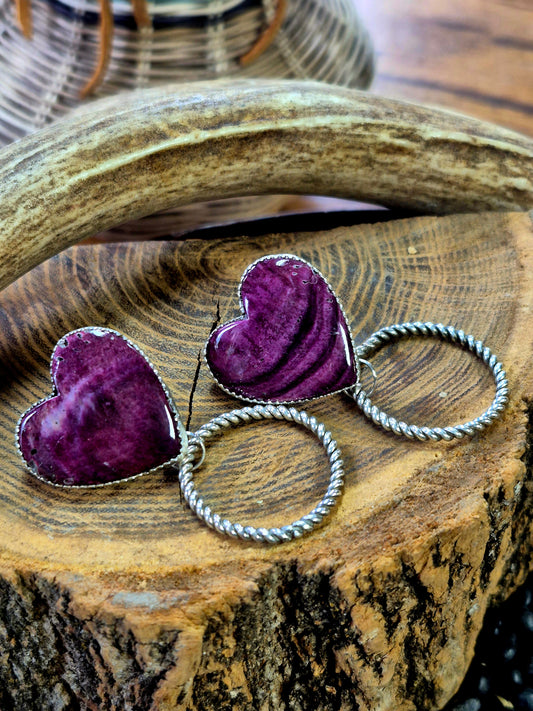 Purple Spiny 1" Hoops