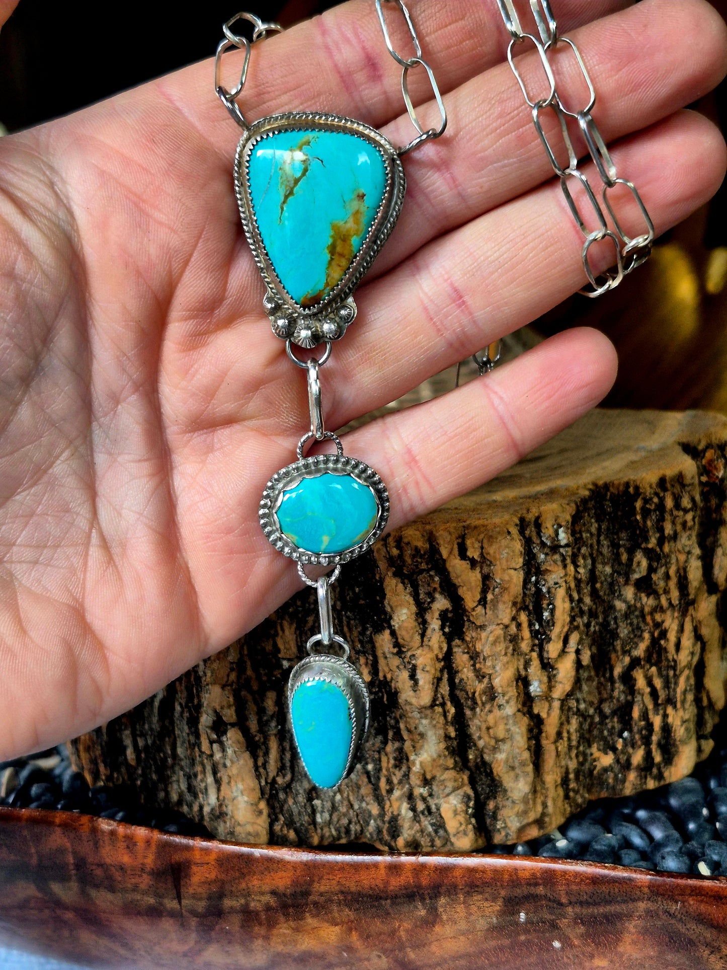 Kingman 3 Stone Lariat