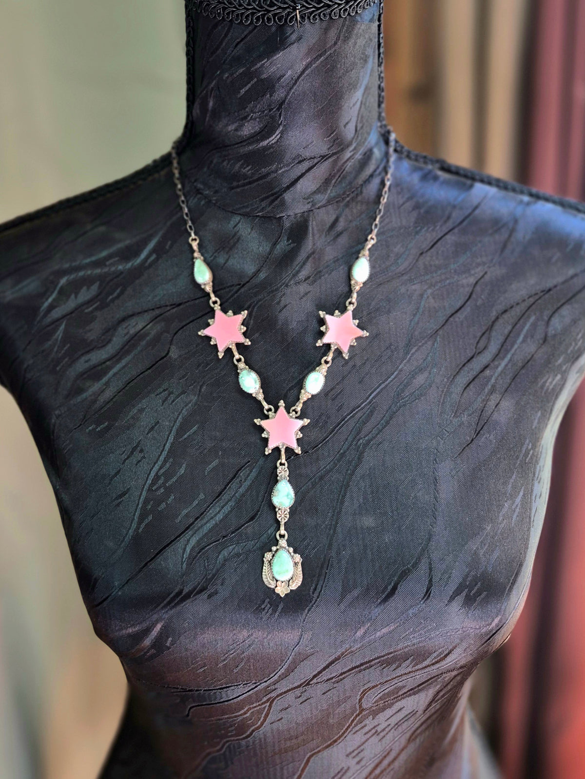 Pink Conch & Paloma Lariat