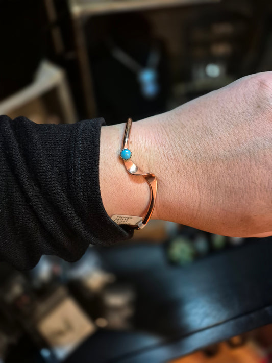 Copper & kingman cuff