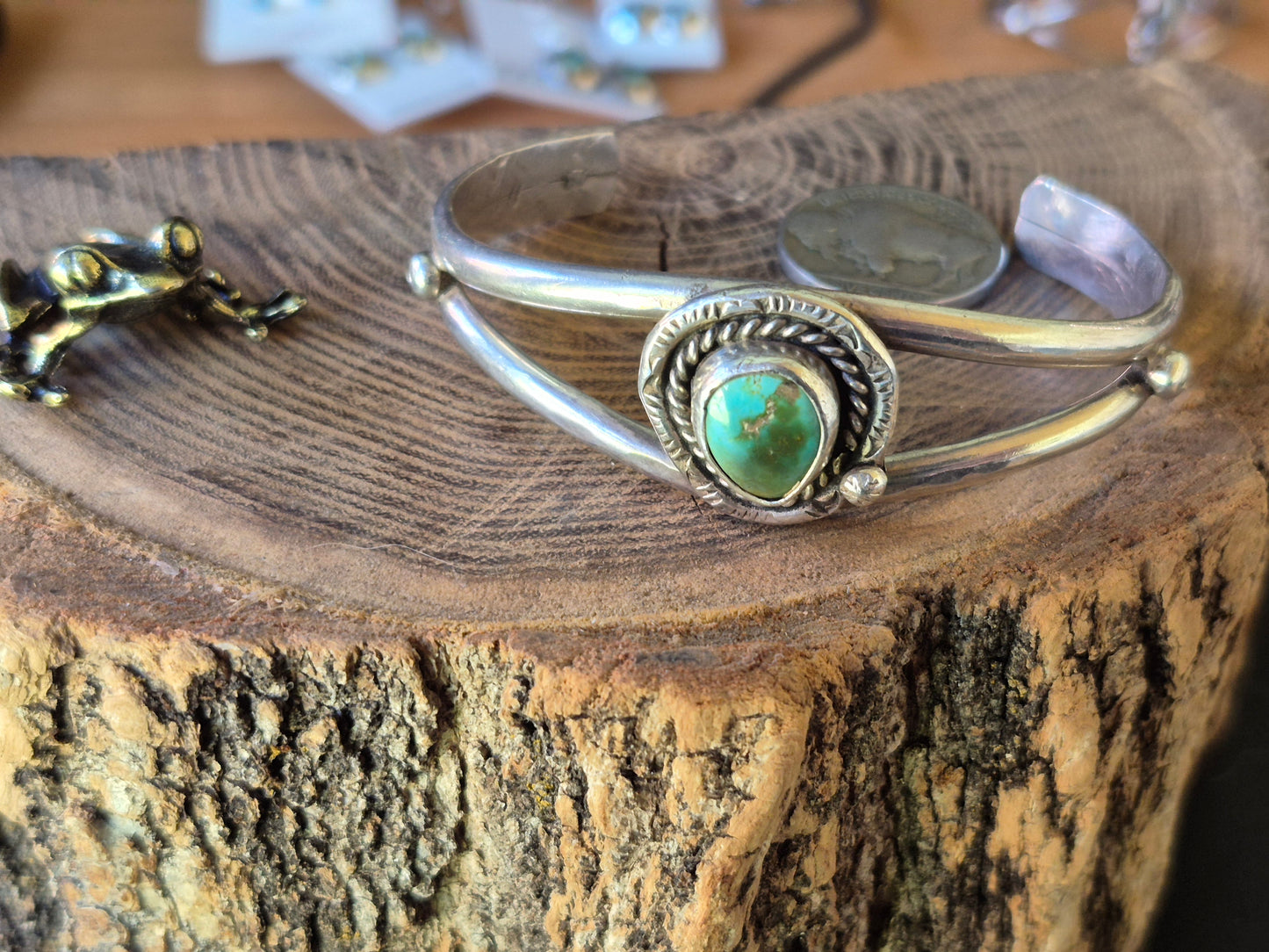Green turquoise Cuff