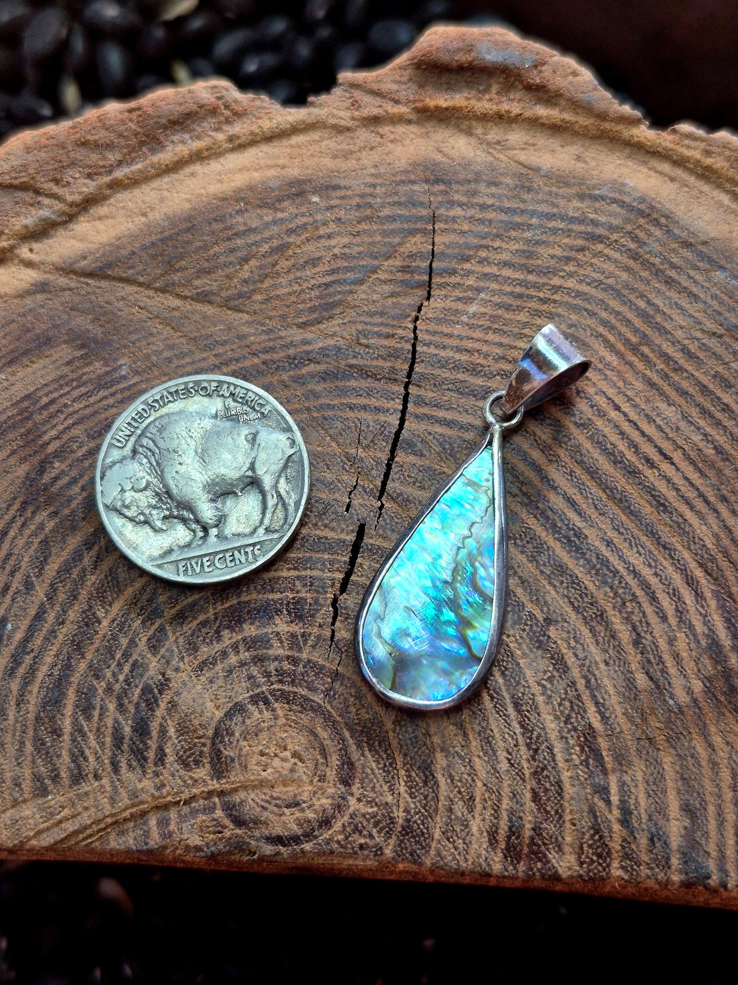Reversible Abalone Pendant
