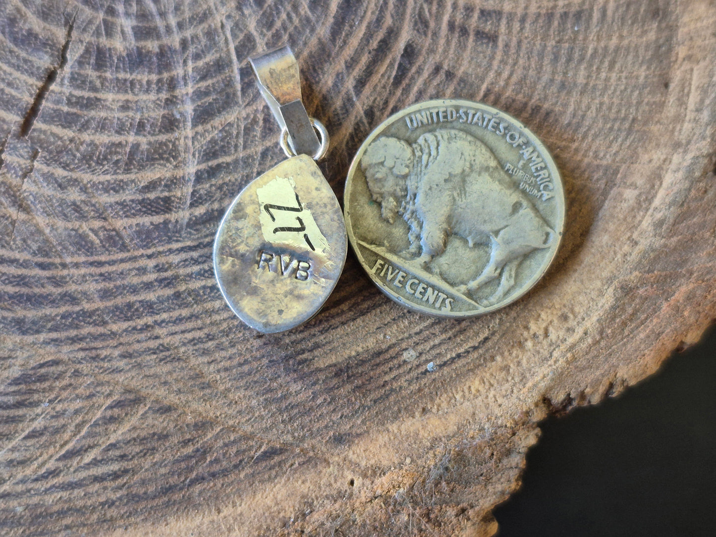 Turquoise inlay pendant