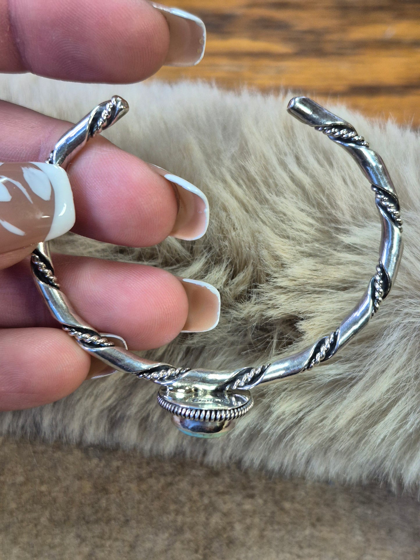 Turquoise Twisted cuff