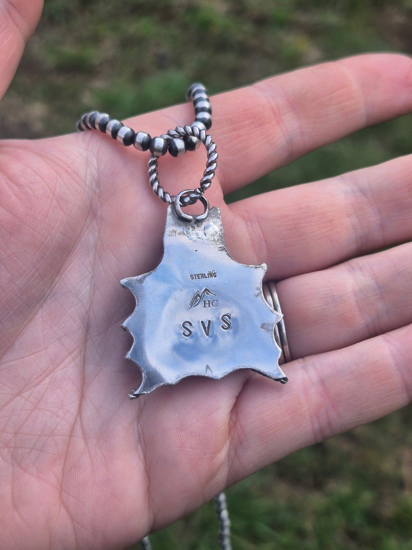 Pilot Mountain Spider Pendant